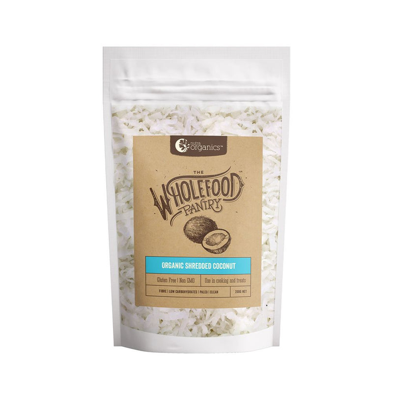 Nutra Organics The Wholefood Pantry Organic Shredded Coconut 200g