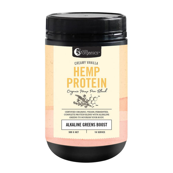 Nutra Organics Hemp Protein Creamy Vanilla 500g