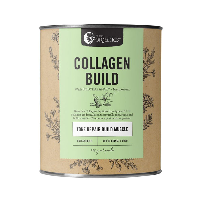 Nutra Organics Collagen Build With Bodybalance Unflavoured 225g Powder