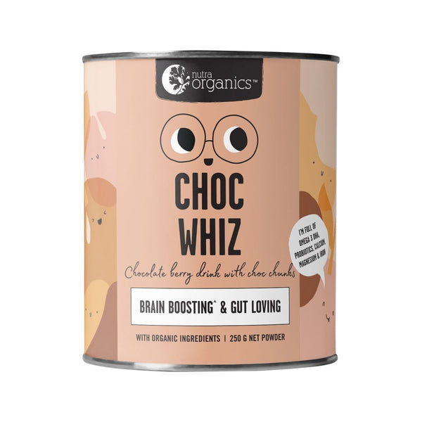 Nutra Organics Choc Whiz (Brain Boosting & Gut Loving) 250g