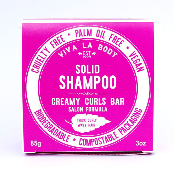 Viva La Body Creamy Curls Solid Shampoo Salon Formula 85g Bar