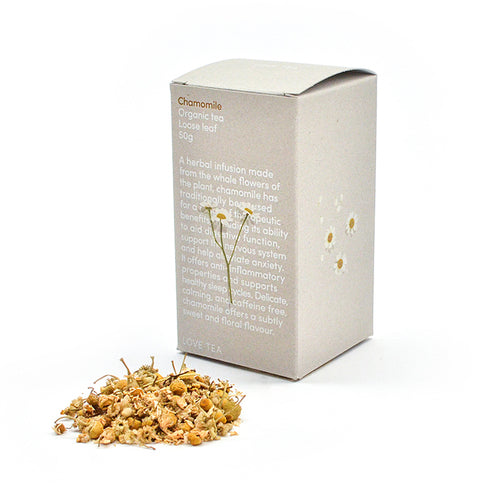 Love Tea Organic Chamomile Tea Loose Leaf 50g