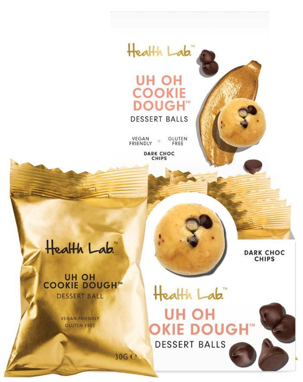 Health Lab Raw Dessert Balls Uh Oh Cookie Dough 30g