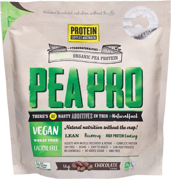 Protein Supplies Australia Peapro (Raw Pea Protein) Chocolate 1 kg