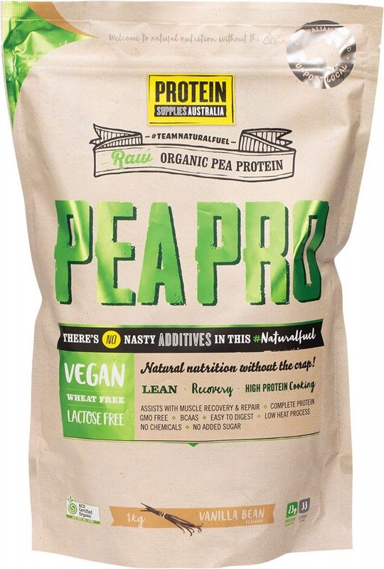 Protein Supplies Australia Peapro (Raw Pea Protein) Vanilla Bean 1 kg