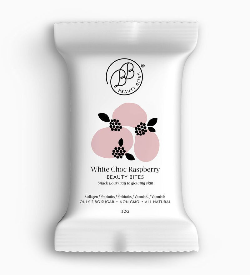 Krumbled Foods White Chocolate Raspberry Beauty Bites 32g – Fresh ...