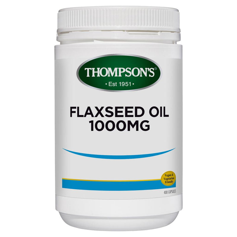 Thompson's Flaxseed Oil 1000mg 400 Capsules