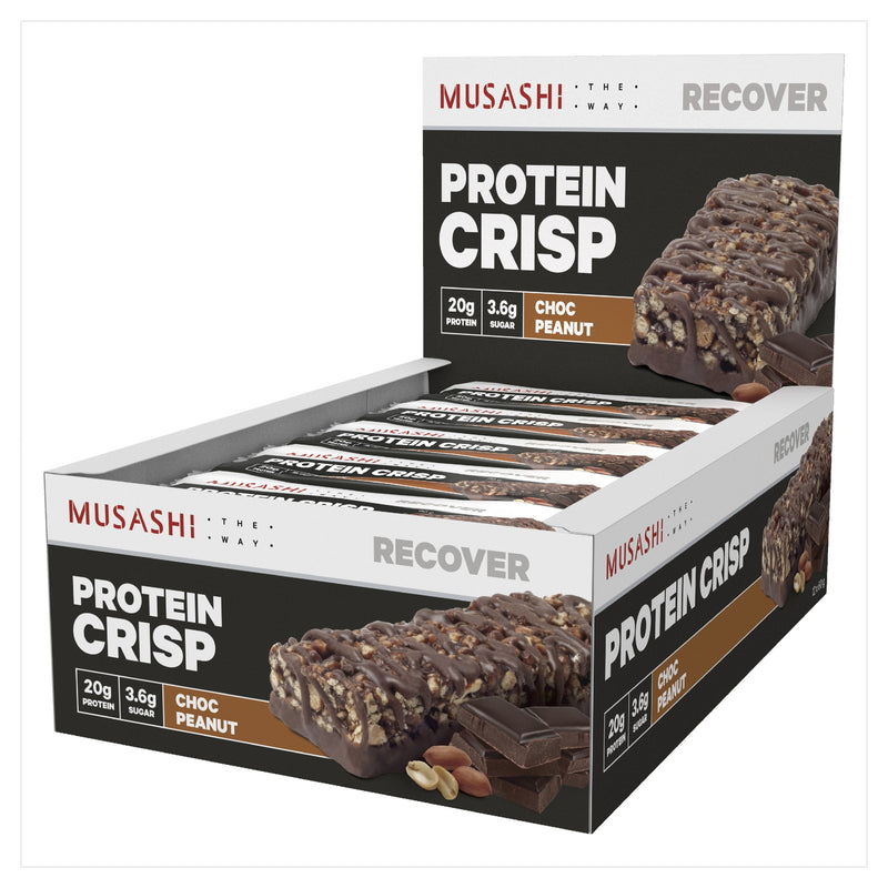 Musashi Protein Crisp Choc Peanut 60g x 12