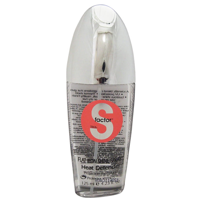 TIGI S-Factor Flat Iron Shine Spray by TIGI for Unisex - 4.23 oz Hairspray
