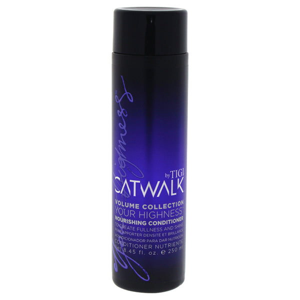 TIGI Catwalk Your Highness Nourishing Conditioner by TIGI for Unisex - 8.45 oz Conditioner