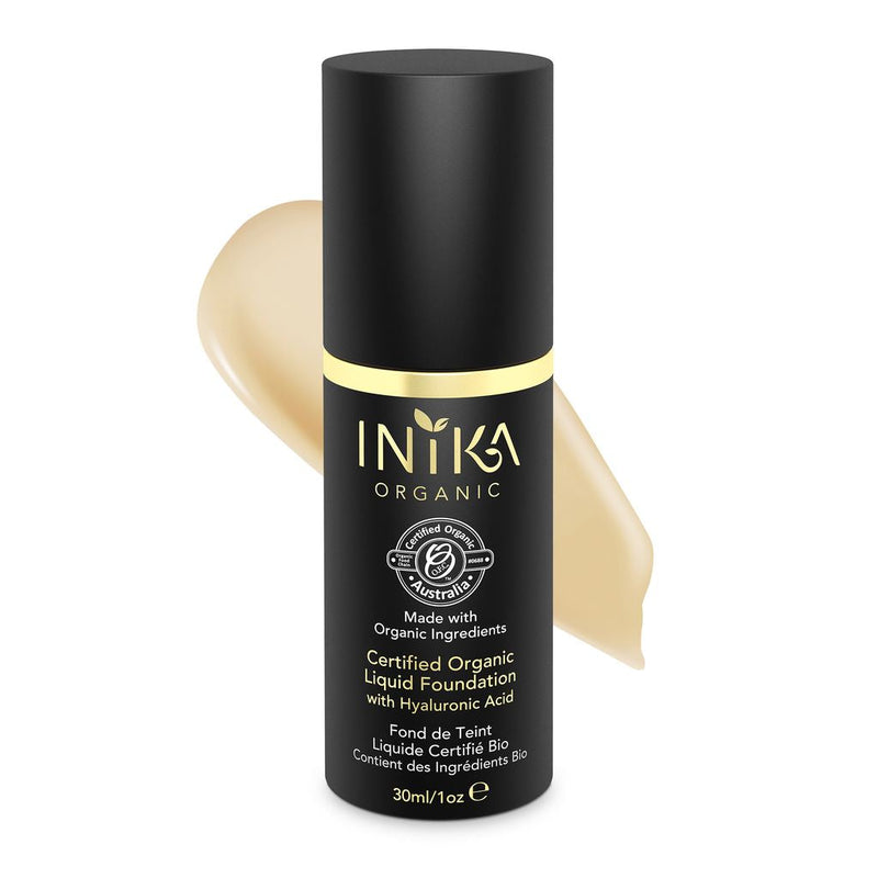 Inika Organic Liquid Foundation 30ml Honey