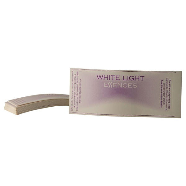 Australian Bush Flower Essences Australian Bush White Light Essence Labels 25 Pack