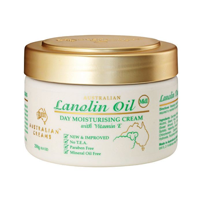 Australian Creams Mk Ii Australian Creams MkII Lanolin Oil Day Moisturising Cream with Vitamin E 250g