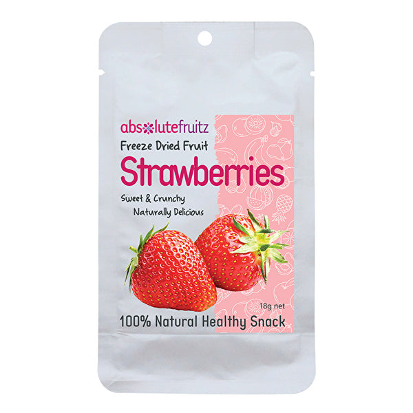 Absolute Fruitz AbsoluteFruitz Freeze Dried Whole Strawberries 18g