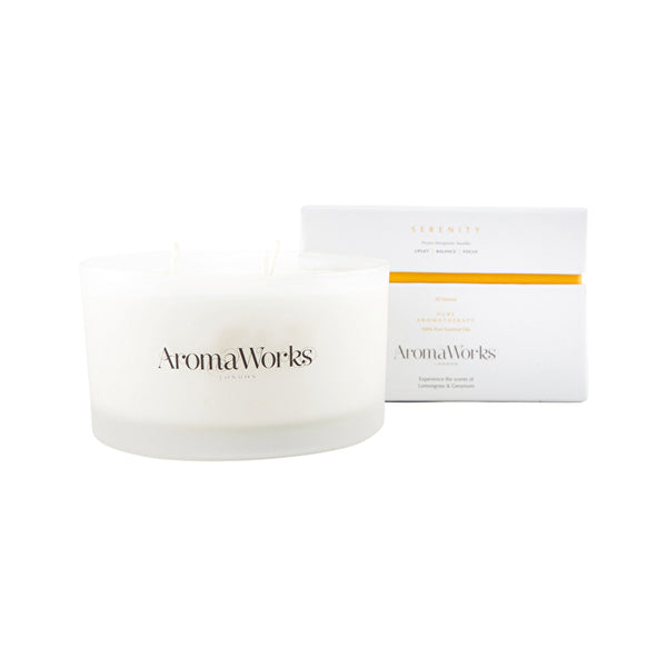 AromaWorks 3 Wick Candle Serenity Large 400g
