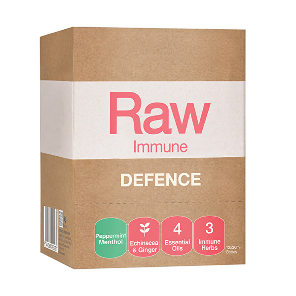 Amazonia Raw Immune Defence Peppermint Menthol Spray 20ml x 12 Display