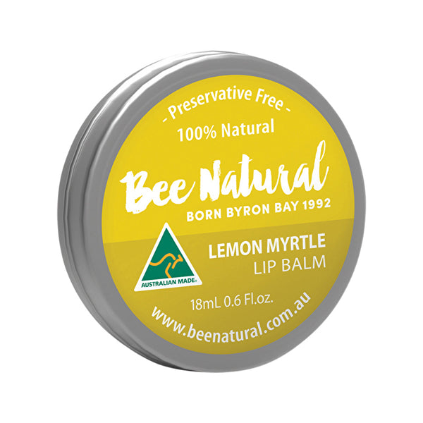 Bee Natural Lip Balm Tin Lemon Myrtle 18ml