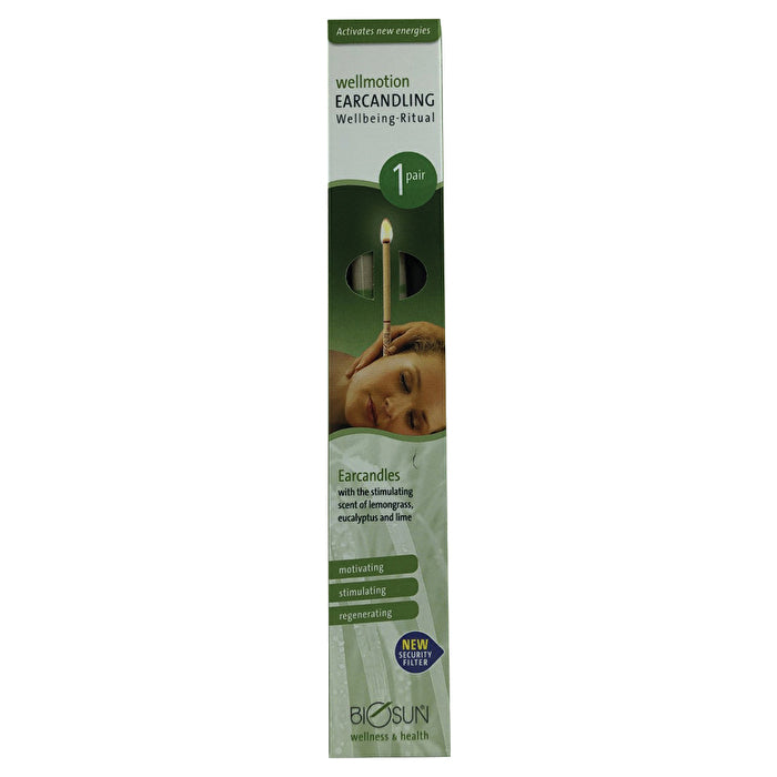 Biosun Earcandle Biosun Ear Candles Fragranced Wellmotion Ritual Eucalyptus & Lemongrass 1 Pair