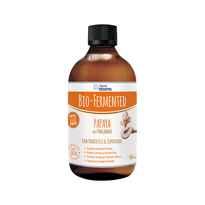 Henry Blooms Bio-Fermented Papaya with Pomegranate 500ml