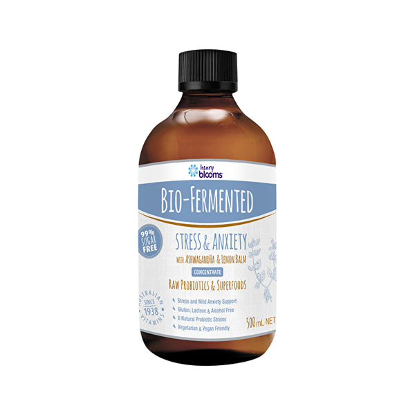 Henry Blooms Bio-Fermented Stress & Anxiety with Ashwaganda & Lemon Balm Concentrate 500ml