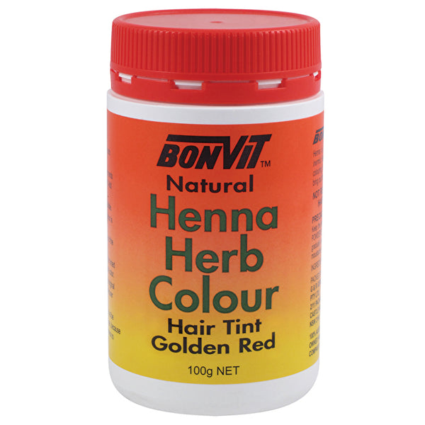 Bonvit Henna Herb Colour Hair Tint Golden Red 100g