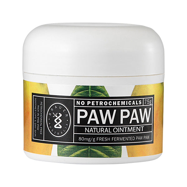 Brauer Paw Paw Natural Ointment (80mg/g fresh fermented paw paw) Tub 75g
