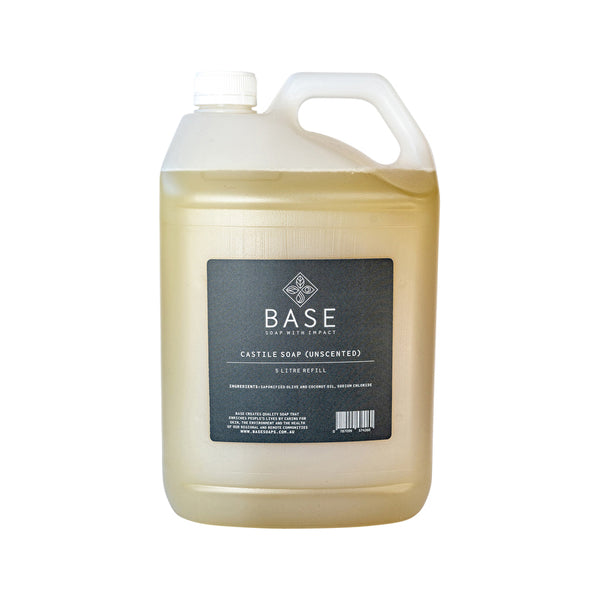 Base (Soap With Impact) Hand Wash Castile Soap (Unscented) Refill 5000ml