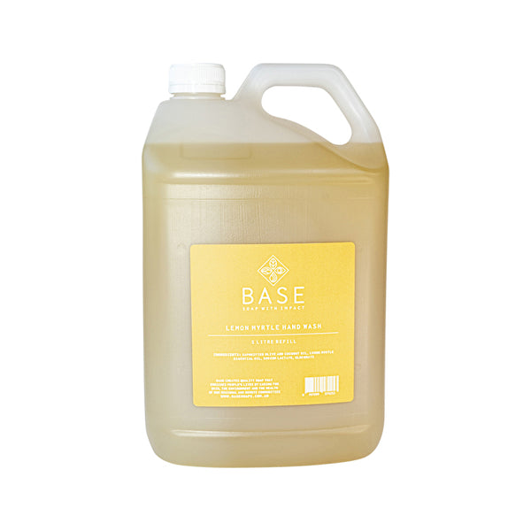 Base (Soap With Impact) Hand Wash Lemon Myrtle Refill 5000ml