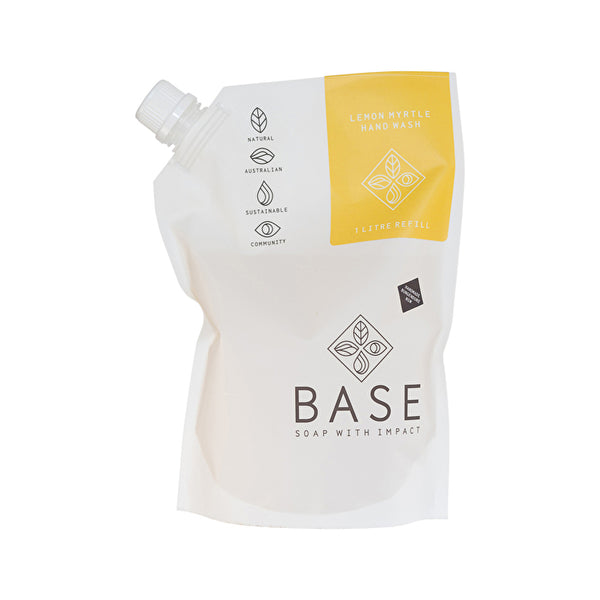 Base (Soap With Impact) Hand Wash Lemon Myrtle Refill 1000ml