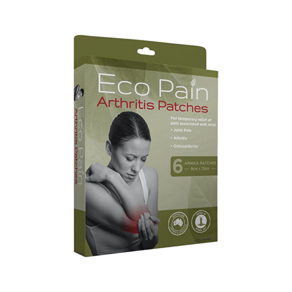 Byron Naturals Patches Byron Naturals Eco Pain Patches Arthritis (Arnica Patches - 5cm x 13cm) x 6 Pack