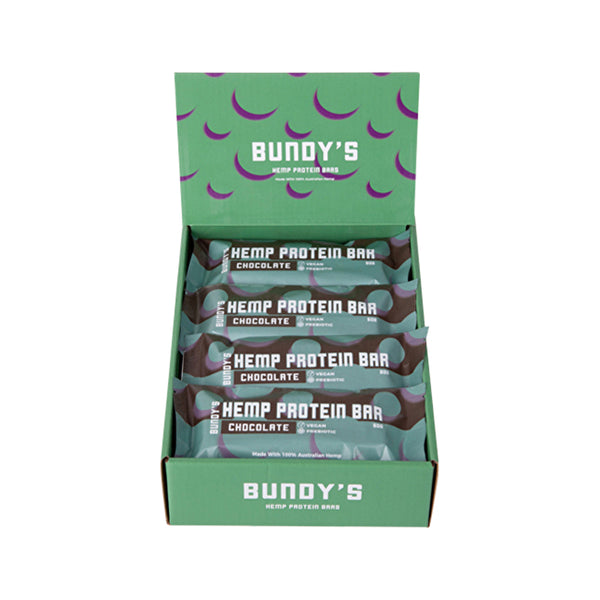 Bundys Health Bundy's Health Hemp Protein Bar Chocolate 60g x 12 Display