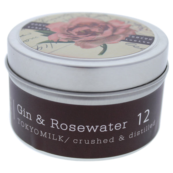 TokyoMilk Gin & Rosewater Tin Candle - # 12 by TokyoMilk for Women - 4 oz Candle
