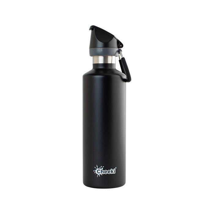 Cheeki Insulated Bottle Active Matte Black 600ml