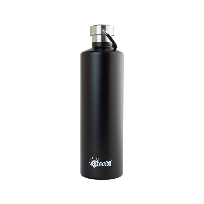 Cheeki Stainless Steel Bottle Classic Matte Black (Large) 1000ml