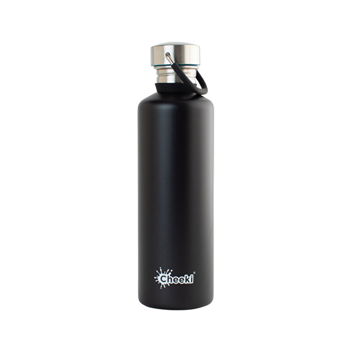 Cheeki Stainless Steel Bottle Classic Matte Black (Medium) 750ml