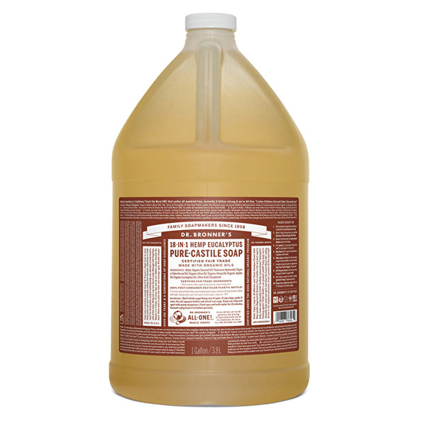 Dr. Bronner's Pure-Castile Soap Liquid (Hemp 18-in-1) Eucalyptus 3780ml