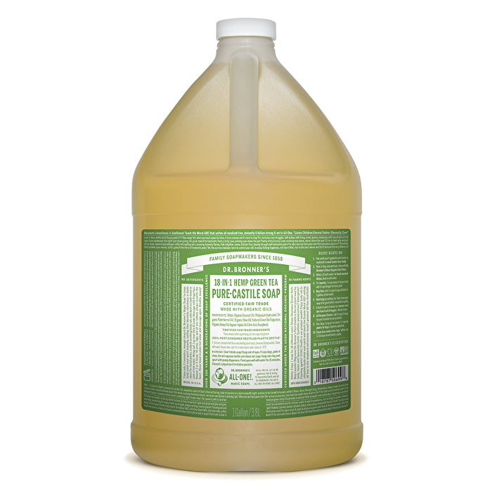 Dr. Bronner's Pure-Castile Soap Liquid (Hemp 18-in-1) Green Tea 3780ml