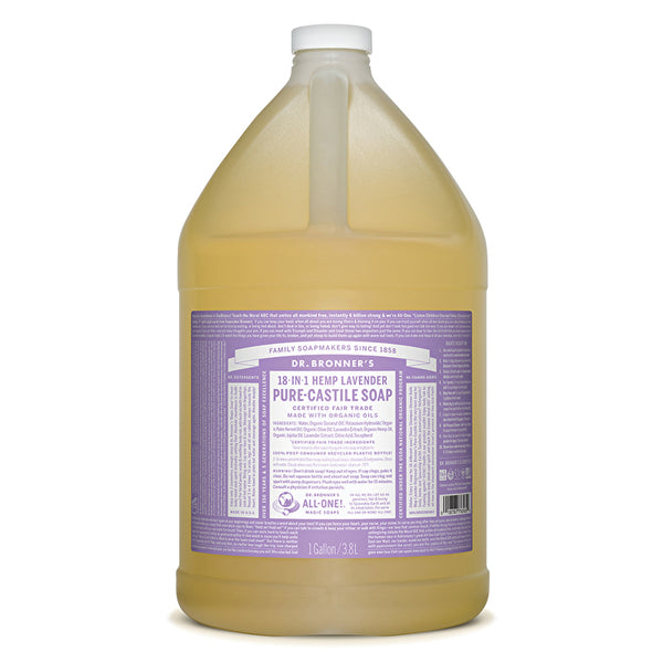 Dr. Bronner's Pure-Castile Soap Liquid (Hemp 18-in-1) Lavender 3780ml
