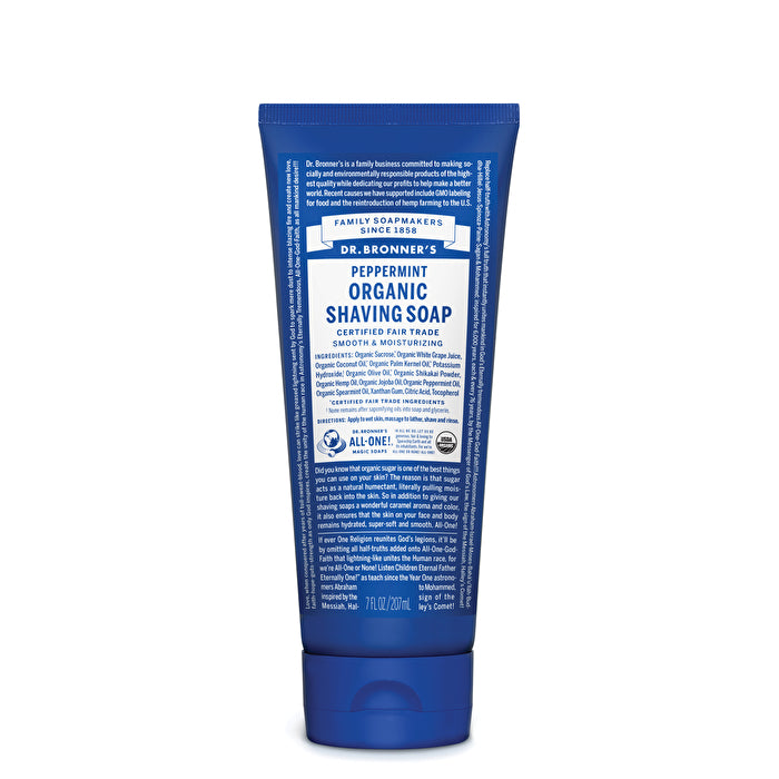 Dr. Bronner's Organic Shaving Soap Peppermint 207ml