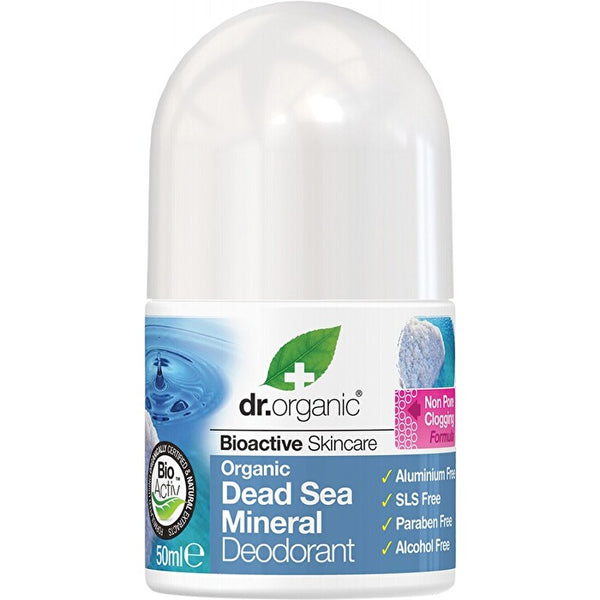 Dr Organic Roll-on Deodorant Organic Dead Sea Mineral 50ml