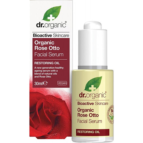 Dr Organic Facial Serum Organic Rose Otto 30ml