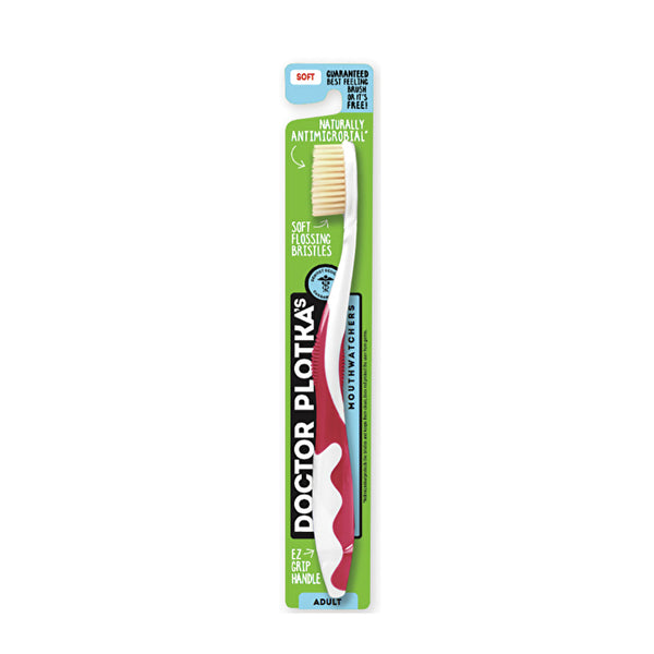 Dr Plotka's Doctor Plotka's Mouthwatchers Toothbrush Adult Soft Red