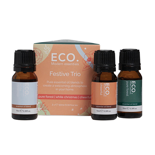 Eco Modern Essentials Aroma Essential Oil Blend Trio Festive 10ml x 3 Pack