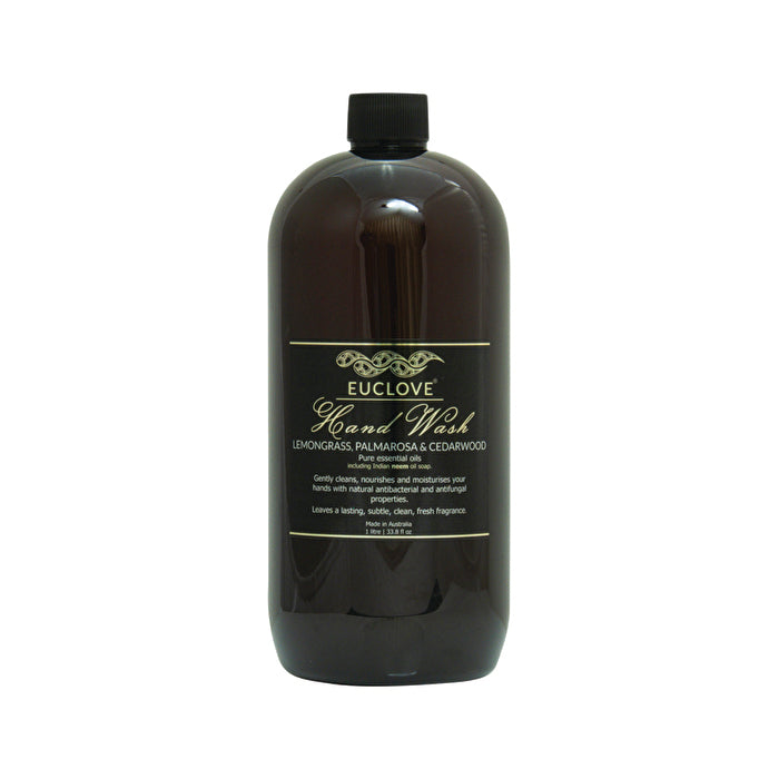 Euclove Hand Wash Lemongrass, Palmarosa & Cedarwood 1000ml