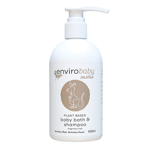 Envirocare EnviroBaby Plant Based Sensitive Baby Bath & Shampoo Fragrance Free 500ml