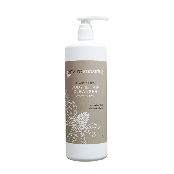 Envirocare EnviroSensitive Plant Based Body & Hair Cleanser Fragrance Free 1000ml