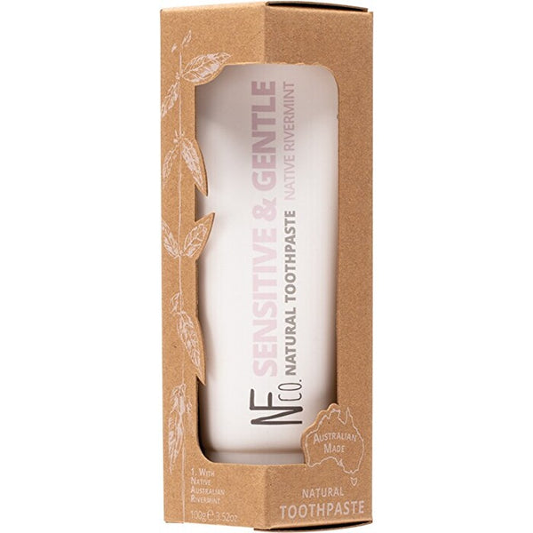 The Natural Family Co . Natural Toothpaste Sensitive & Gentle (with Native Rivermint) 100g