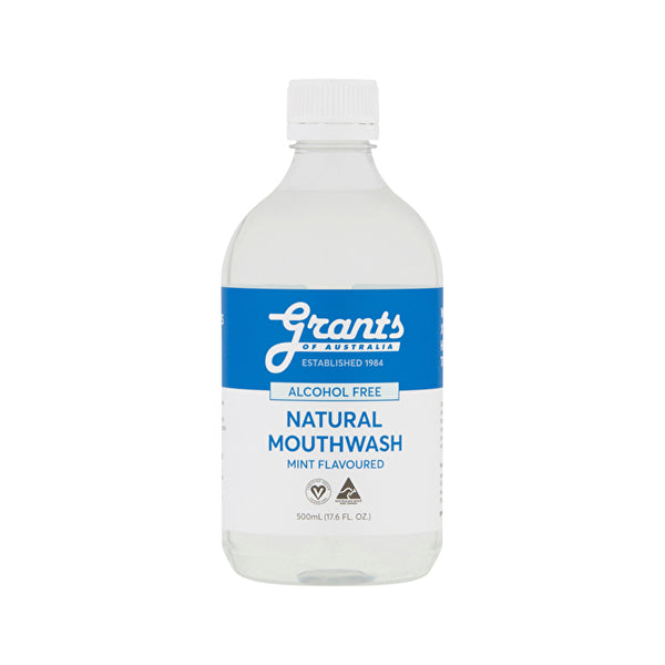 Grants Natural Mouthwash (Alcohol Free) Mint Flavoured 500ml