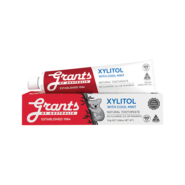 Grants Natural Toothpaste Xylitol with Cool Mint 110g