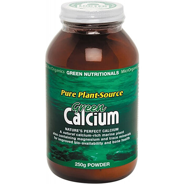 MicrOrganics Green Nutritionals Pure Plant-Source Green Calcium Powder 250g